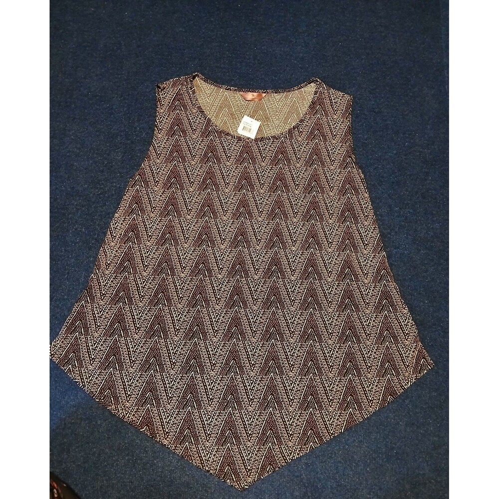 SJS Chevron Pattern Sleeveless Top 3X   NWT